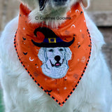 Halloween Embroidered Bandana