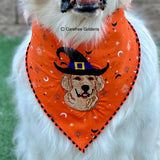 Halloween Embroidered Bandana