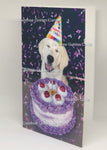 Birthday Card Purple Cake