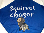 Squirrel Chaser Embroidered Bandana Large