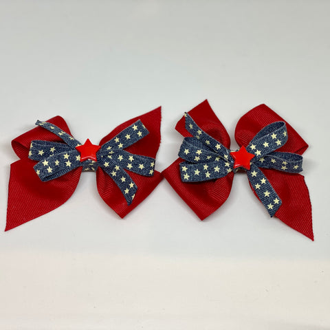 Red Bows With Red Stars